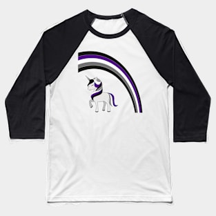 Asexual Unicorn Baseball T-Shirt